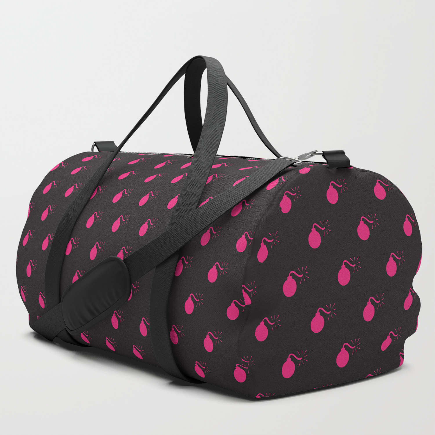 small duffle bag pink