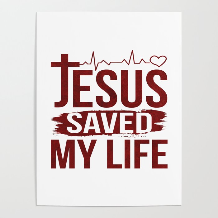Jesus Saved My Life Christian Women' Sticker