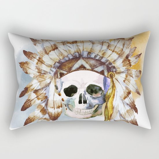 Skull 02 Rectangular Pillow