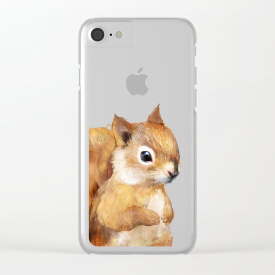 Little Squirrel Clear iPhone Case