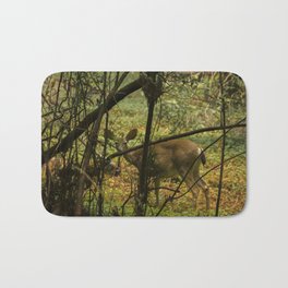 Mommy Dearest Bath Mat | Forest, Trees, Wildlife, Color, Sanfrancisco, Deer, Digital, Mother, Nature, Woods 