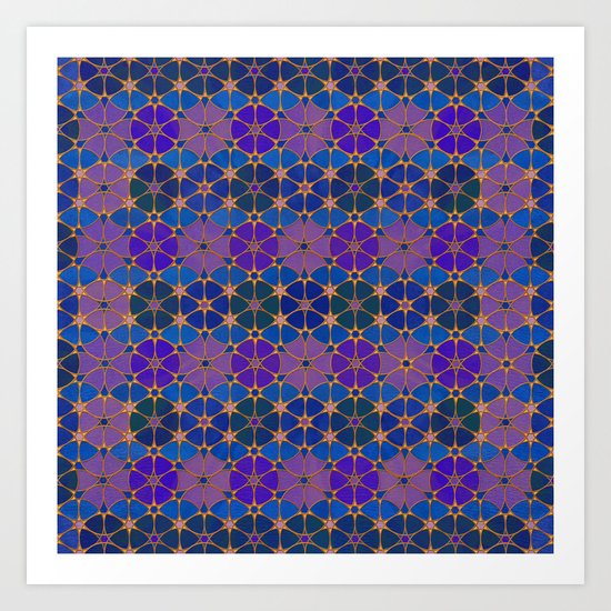 Flower of Life Pattern 3 Art Print