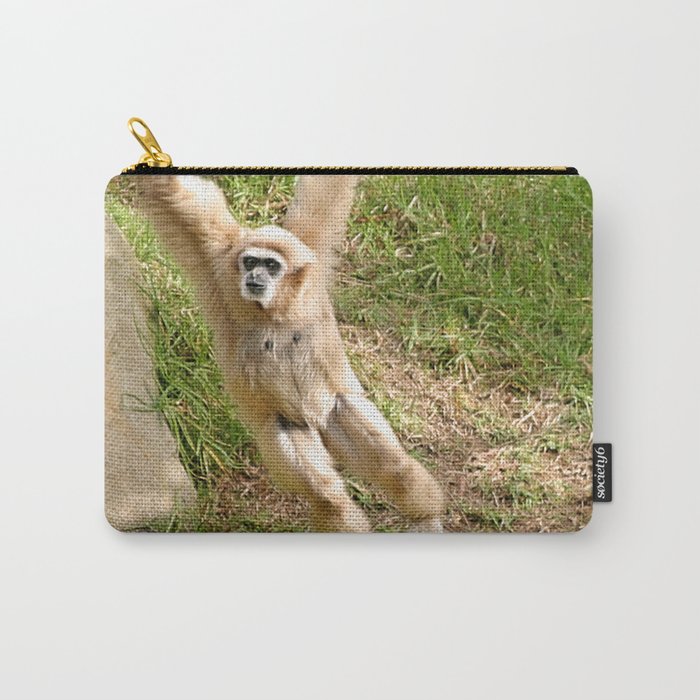 White Handed Gibbon Carry-All Pouch