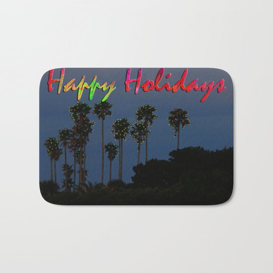Happy Holidays Bath Mat