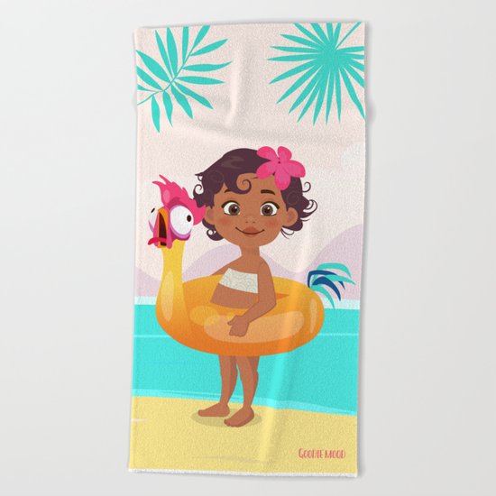 Baby Moana & Hei Hei Beach Towel