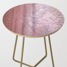 rusty pink shimmering ivy wall Side Table
