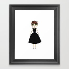 Audrey Cat Framed Art Print