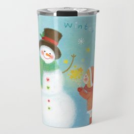 Happy snowman Travel Mug