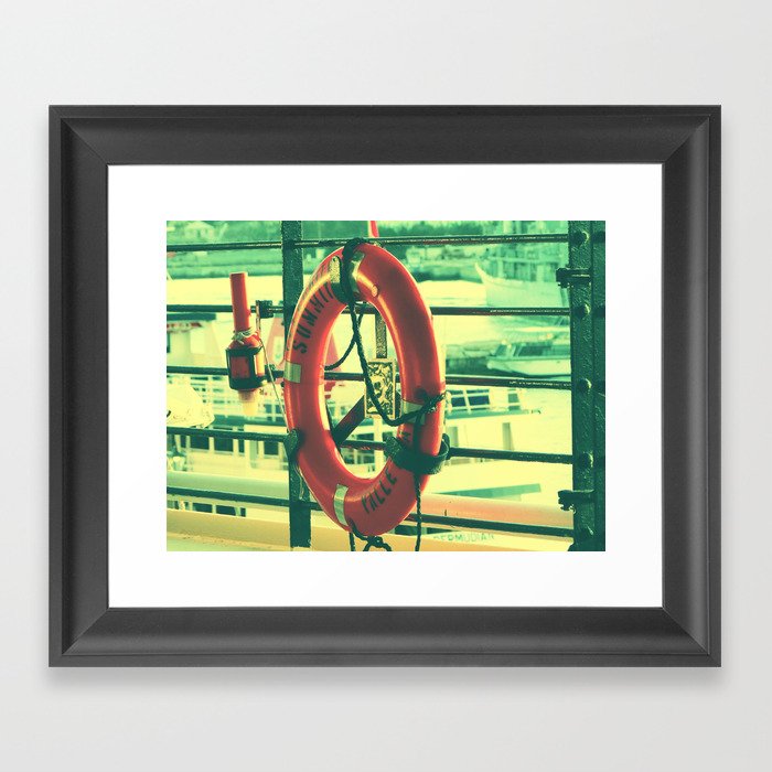 I'd rather drown (my troubles) Framed Art Print