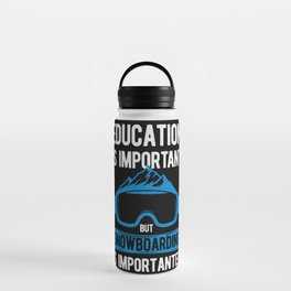 Funny Snowboard Snowboarding Water Bottle