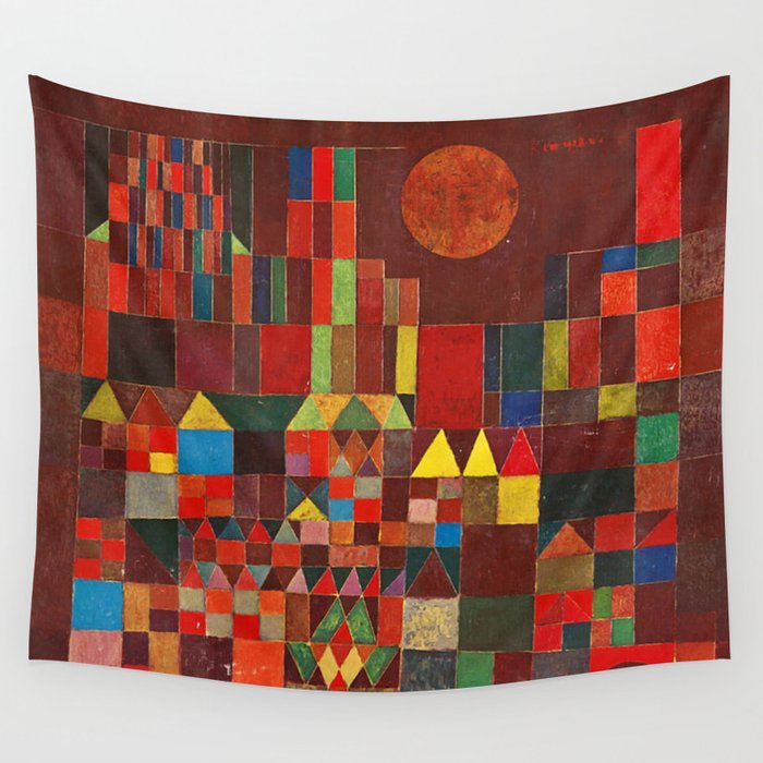 Paul Klee "Castle and Sun" Wall Tapestry