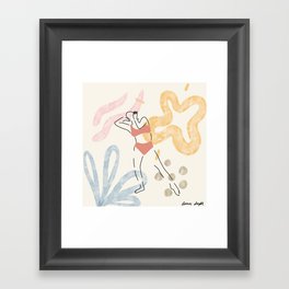 Pastel Dancer Framed Art Print