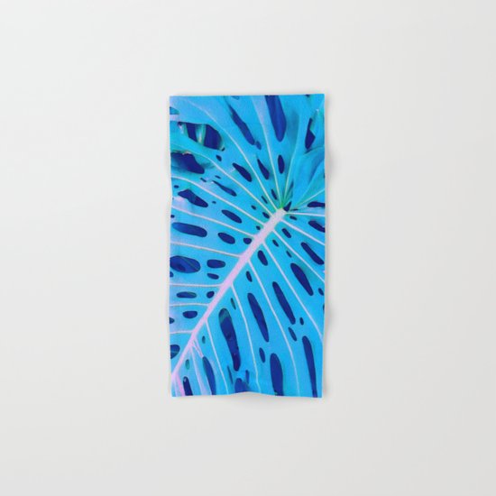 Monstera Blue Hand & Bath Towel