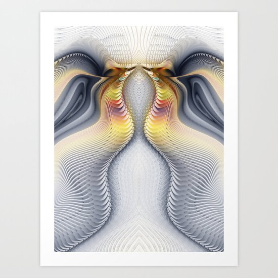 Fractal Waves Art Print