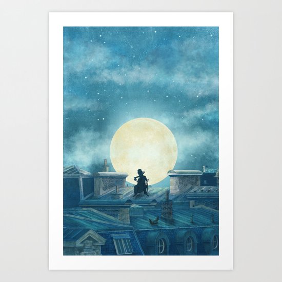 Rooftoppers Art Print