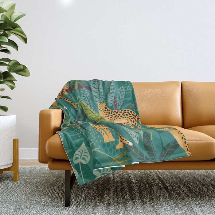 Designer Inspo Cheetah Jungle Love Throw Blanket