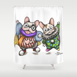 Fun Frenchies Shower Curtain