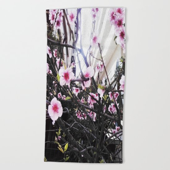 Αlmond tree Beach Towel
