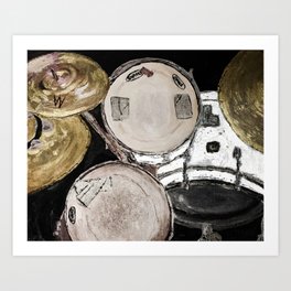 drum set, ready to rock Art Print