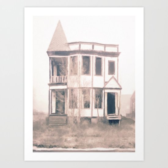 Detroit Abandoned House Art Print