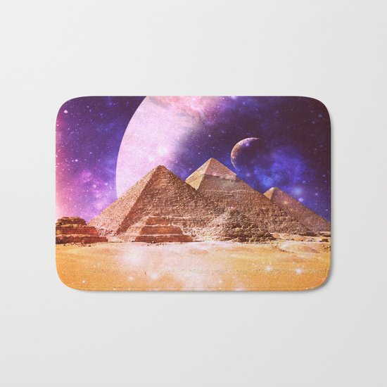 Galaxy Pyramids Bath Mat