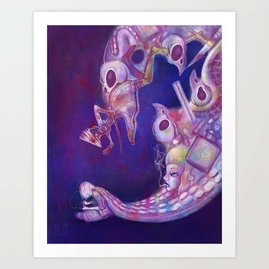 Brain Vomit Art Print
