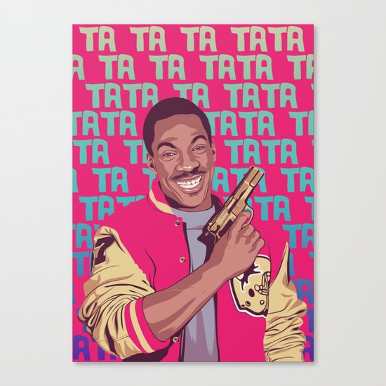Beverly Hills Cop + music theme Canvas Print