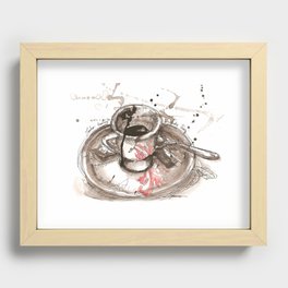 Heavy longing Recessed Framed Print