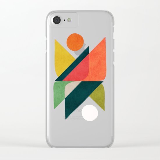 Reflection (of time and space) Clear iPhone Case