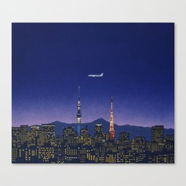 Nagai - Urban Tokyo Sunset, 2017 Canvas Print