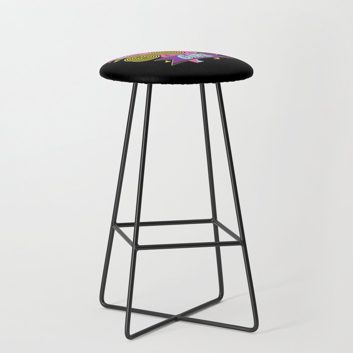 Disco queen 80s aesthetic shirts and gifts Bar Stool