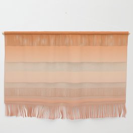 Warm Summer Gradient of Orange, Peach and Apricot Ombre Wall Hanging