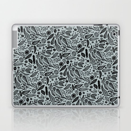 Dark Leaves Laptop & iPad Skin