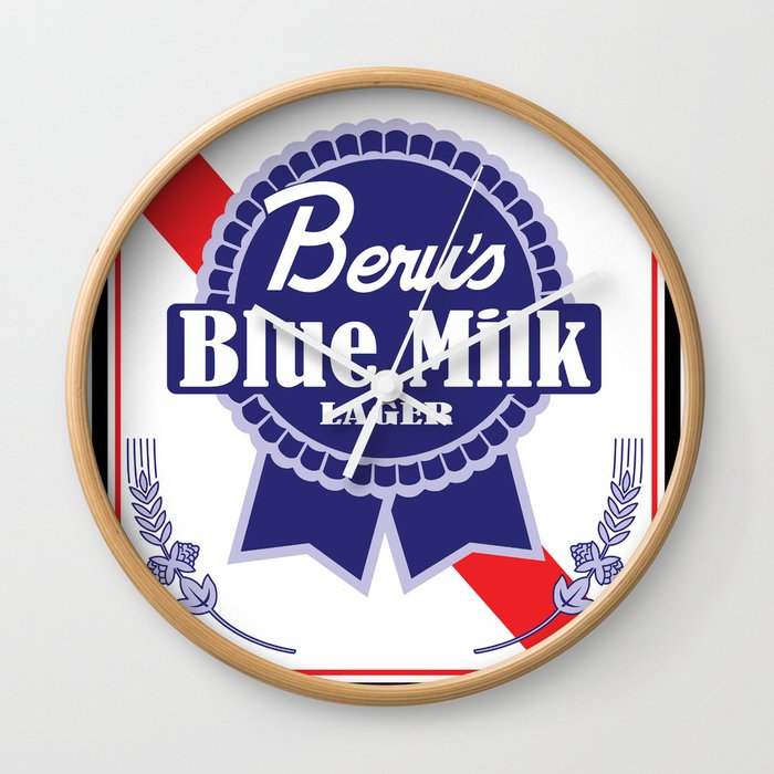 Beru's Blue Milk Lager Wall Clock