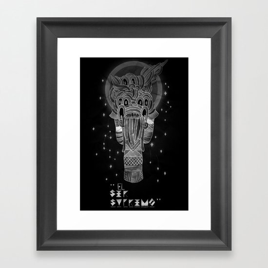 The Supreme Being Framed Art Print