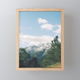 Snowy Mountains of Franschhoek Framed Mini Art Print