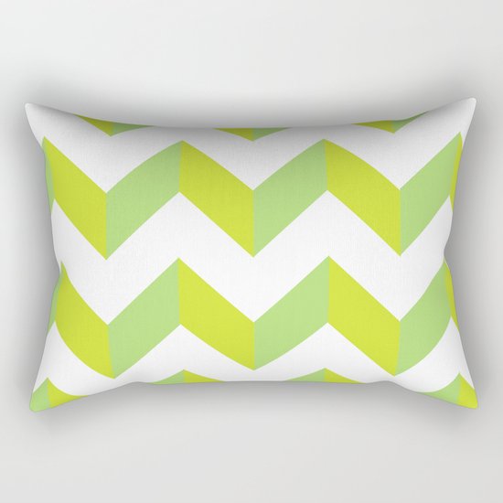 green pattern geometric Rectangular Pillow