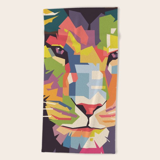 Lion Beach Towel