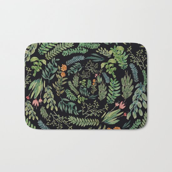 circular garden at nigth Bath Mat