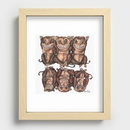 Emancipated Monkeys  Recessed Framed Print