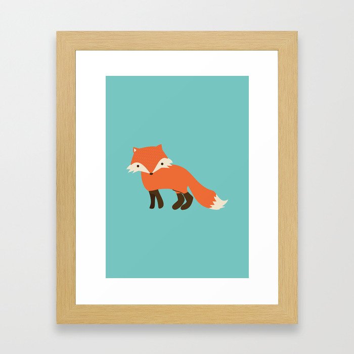 Cutie Fox Framed Art Print