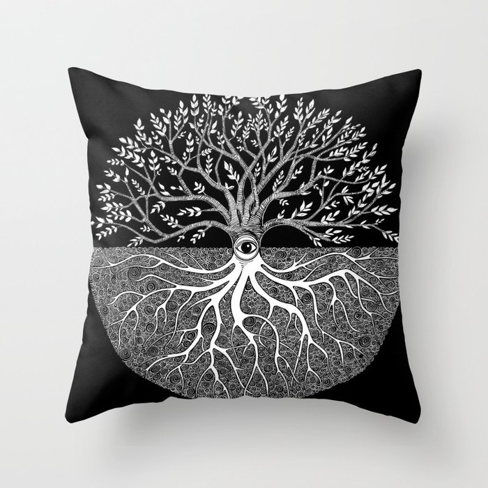 Druid Tree Of Life Throw Pillow By Brendaerickson Society6 Druid Tree Of Life Throw Pillow