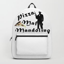 Italian style pizza mafia mandolino Backpack