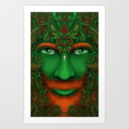 Green Man Art Print