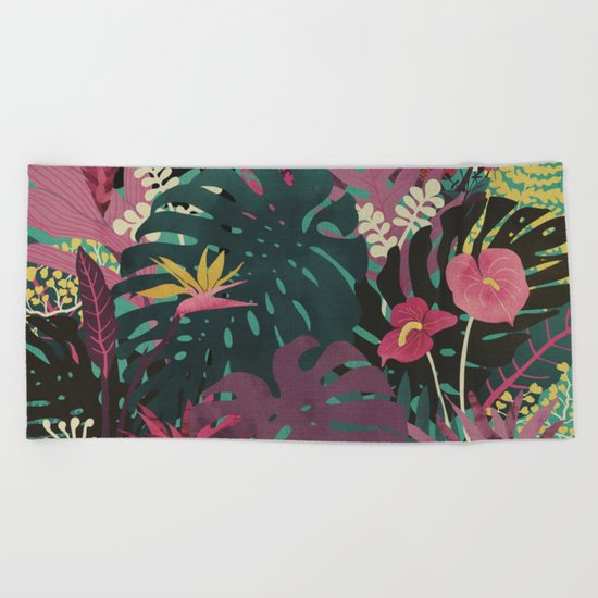 Tropical Tendencies Beach Towel