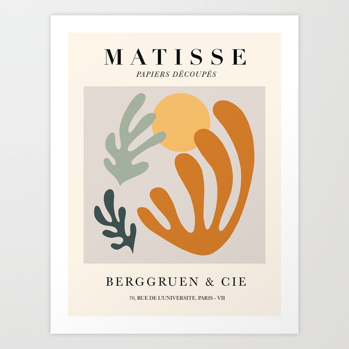 Exhibition poster Henri Matisse (Paris). Art Print
