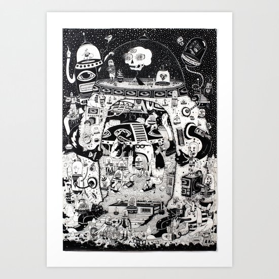 contacto real Art Print