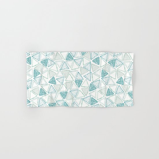 Triangular Pattern Hand & Bath Towel
