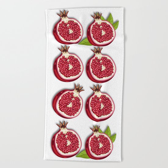 Pomegranate Beach Towel
