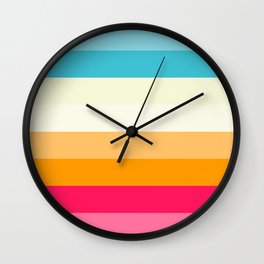 Color Palette Lines 4 Wall Clock
